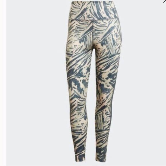 Adidas x Zoe Saldana Multisport Tights in Blue Oxide/ Halo Green Size 1X - Picture 4 of 10